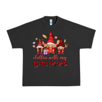 Pigment Black Chilling with my gnomies Valentine's Day Urban Heavy Tee - HowdyJamesFarm