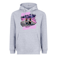 Heather Grey hippie sabotage aesthetic style photo with text Heavyweight Hoodie - lanVoArt