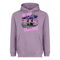 Lavender hippie sabotage aesthetic style photo with text Heavyweight Hoodie - lanVoArt