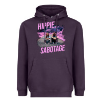 Plum hippie sabotage aesthetic style photo with text Heavyweight Hoodie - lanVoArt