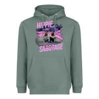 Sage hippie sabotage aesthetic style photo with text Heavyweight Hoodie - lanVoArt