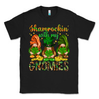 Black shamrockin with my gnomies Classic Tee - NancyCooperArtShop