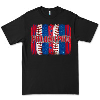Black philadelphia baseball team spirit brushstrokes Premium Tee - Artiststas