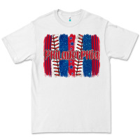 White philadelphia baseball team spirit brushstrokes Premium Tee - Artiststas