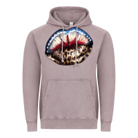 Vintage Zinc American lip leopard 4th of july Vintage Hoodie - HowdyJamesFarm