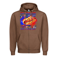 Chestnut You Look Like 4th of july makes me hot dog want a Zipper Hoodie - CowhideDigitalArt