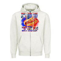 You Look Like 4th Of July Makes Me Hot Dog Want A Zipper Hoodie | Teevron