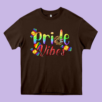 Pride Vibes Lgbtq Heavy Core Tee Designed By Bundleandbundleshop
