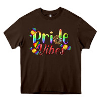 Chocolate Brown Pride Vibes LGBTQ Heavy Core Tee - BundleAndBundleShop