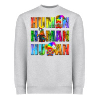 Heather Grey Human Pride Lgbt Heavyweight Sweatshirt - BundleAndBundleShop