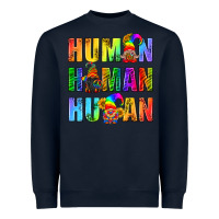 Navy Human Pride Lgbt Heavyweight Sweatshirt - BundleAndBundleShop