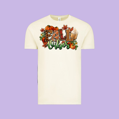 Fall Vibes Pumpkins Vintage Tee Designed By Nancycooperartshop