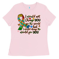 Bubblegum Pink autism awareness Ladies Tee - Artiststas