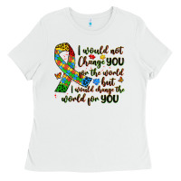 White autism awareness Ladies Tee - Artiststas
