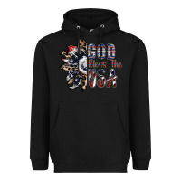 Black god bless the usa Heavyweight Hoodie - SublimationCraftShop