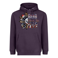 Plum god bless the usa Heavyweight Hoodie - SublimationCraftShop