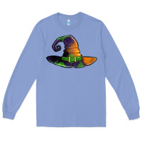 Colony Blue Purple leopard witch hat Long Sleeve Tee - Jasminsmagicworld
