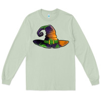 Matcha Purple leopard witch hat Long Sleeve Tee - Jasminsmagicworld