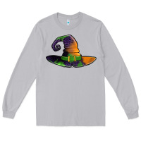 Moon Dust Purple leopard witch hat Long Sleeve Tee - Jasminsmagicworld