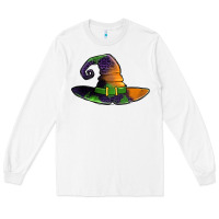 White Purple leopard witch hat Long Sleeve Tee - Jasminsmagicworld
