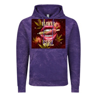 Cloud Purple flower girl Vintage Hoodie - TumblerDesignByShophia