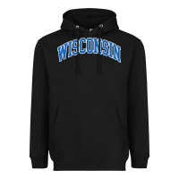 Black wisconsin blue Heavyweight Hoodie - lanVoArt