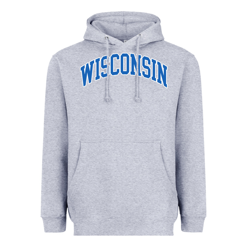 Wisconsin Blue Heavyweight Hoodie by lanVoArt | Teevron