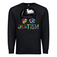 Black autism dad Premium Sweatshirt - CowhideDigitalArt