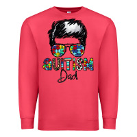 Cardinal autism dad Premium Sweatshirt - CowhideDigitalArt