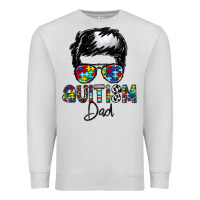 Dove Grey autism dad Premium Sweatshirt - CowhideDigitalArt
