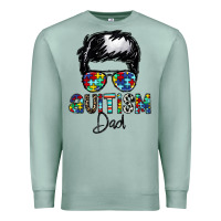 Seafoam autism dad Premium Sweatshirt - CowhideDigitalArt