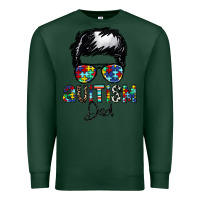 Sports Green autism dad Premium Sweatshirt - CowhideDigitalArt