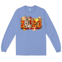 Colony Blue chinese new year 2023 rabbit year Long Sleeve Tee - CowGirlArtShop