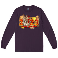 Plum chinese new year 2023 rabbit year Long Sleeve Tee - CowGirlArtShop