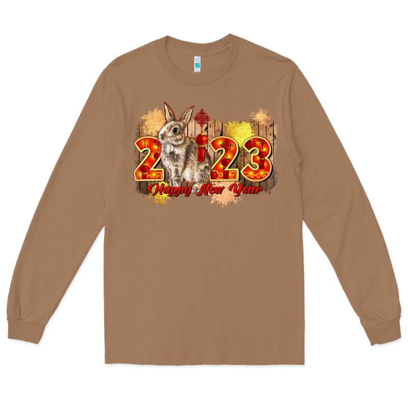 Chinese New Year 2023 Rabbit Year Long Sleeve Tee by CowGirlArtShop | Teevron