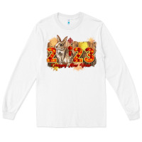 White chinese new year 2023 rabbit year Long Sleeve Tee - CowGirlArtShop