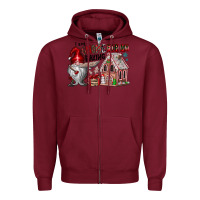 Burgundy Iam Gnome For My Baking Zipper Hoodie - CowhideDigitalArt