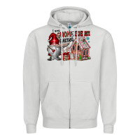 Dove Grey Iam Gnome For My Baking Zipper Hoodie - CowhideDigitalArt
