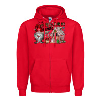 Red Iam Gnome For My Baking Zipper Hoodie - CowhideDigitalArt