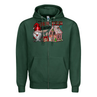 Sports Green Iam Gnome For My Baking Zipper Hoodie - CowhideDigitalArt