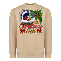 Mushroom oh christmas night snow globe Heavyweight Sweatshirt - BundleAndBundleShop