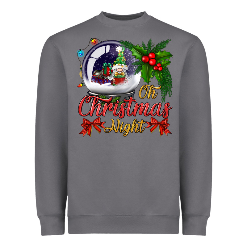 Oh Christmas Night Snow Globe Heavyweight Sweatshirt by BundleAndBundleShop | Teevron