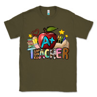 Army Green a teacher Classic Tee - NancyCooperArtShop