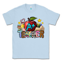 Dusty Blue a teacher Classic Tee - NancyCooperArtShop