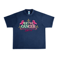 Navy Heal Cancer Luke 1:37 cross Cancer Awareness Urban Heavy Tee - HowdyJamesFarm