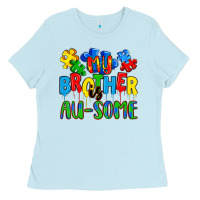 Baby Blue my brother is au some a Ladies Tee - Artiststas