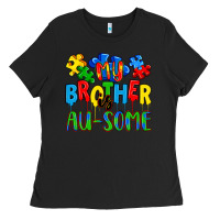 Black my brother is au some a Ladies Tee - Artiststas