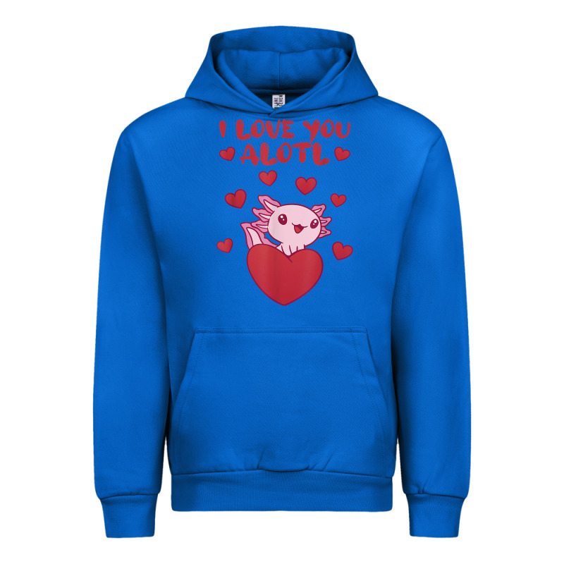 I Love You Alotl Aolotl Valentine's Day Heart Aolotl Lover Urban Hoodie by lanVoArt | Teevron