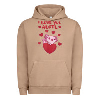 Pigment Burro i love you alotl aolotl valentine's day heart aolotl lover Urban Hoodie - lanVoArt