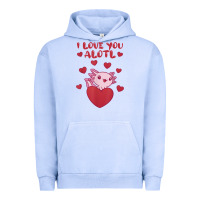 Pigment Grape Ice i love you alotl aolotl valentine's day heart aolotl lover Urban Hoodie - lanVoArt